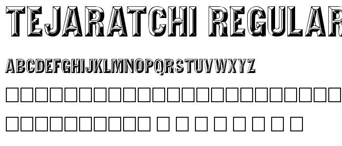 Tejaratchi Regular font